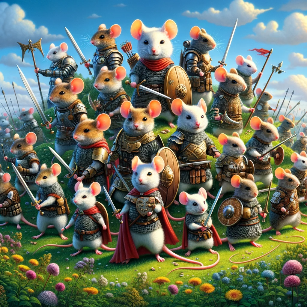 A gathering of brave little mice